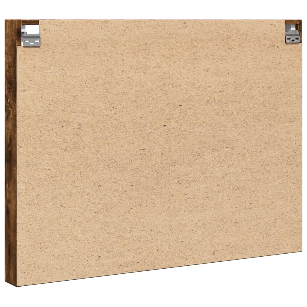 vidaXL Vitrinenschrank Räuchereiche 100x8,5x75 cm Holzwerkstoff