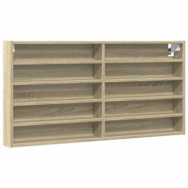 vidaXL Armoire vitrée chêne Sonoma 100x8,5x50 cm Aggloméré