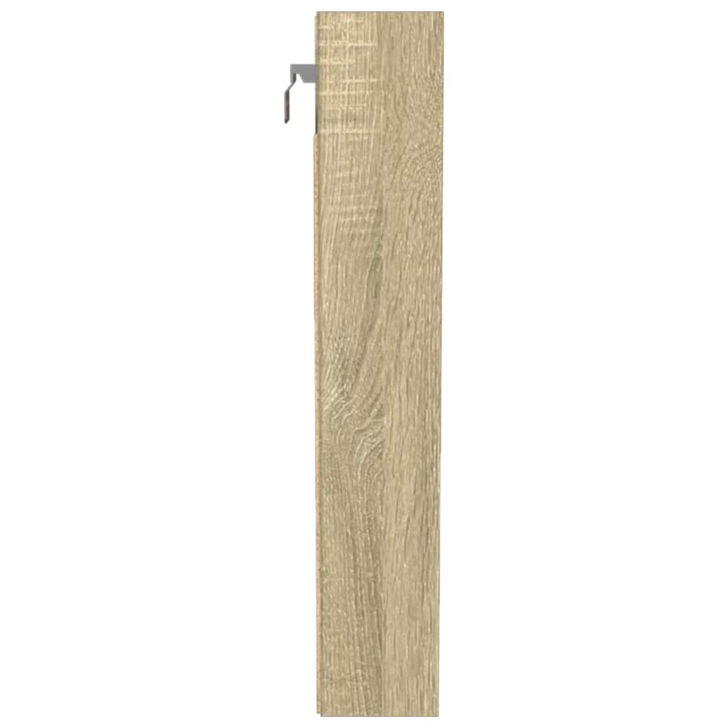 vidaXL Armoire vitrée chêne Sonoma 100x8,5x50 cm Aggloméré