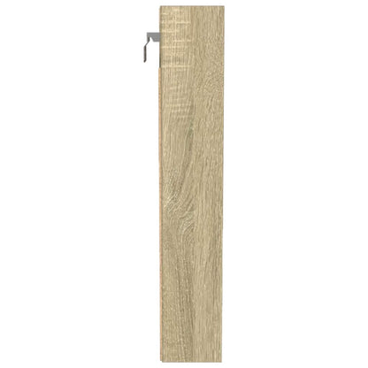 vidaXL Armoire vitrée chêne Sonoma 100x8,5x50 cm Aggloméré