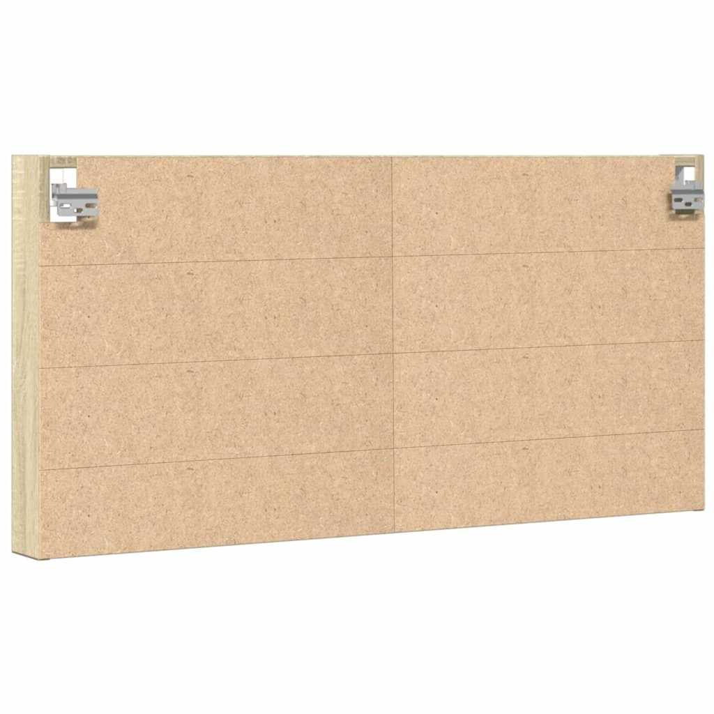 vidaXL Armoire vitrée chêne Sonoma 100x8,5x50 cm Aggloméré