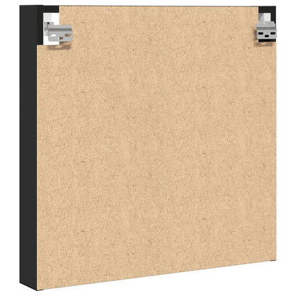 vidaXL Vitrinenschrank Schwarz 60x8,5x58 cm Holzwerkstoff