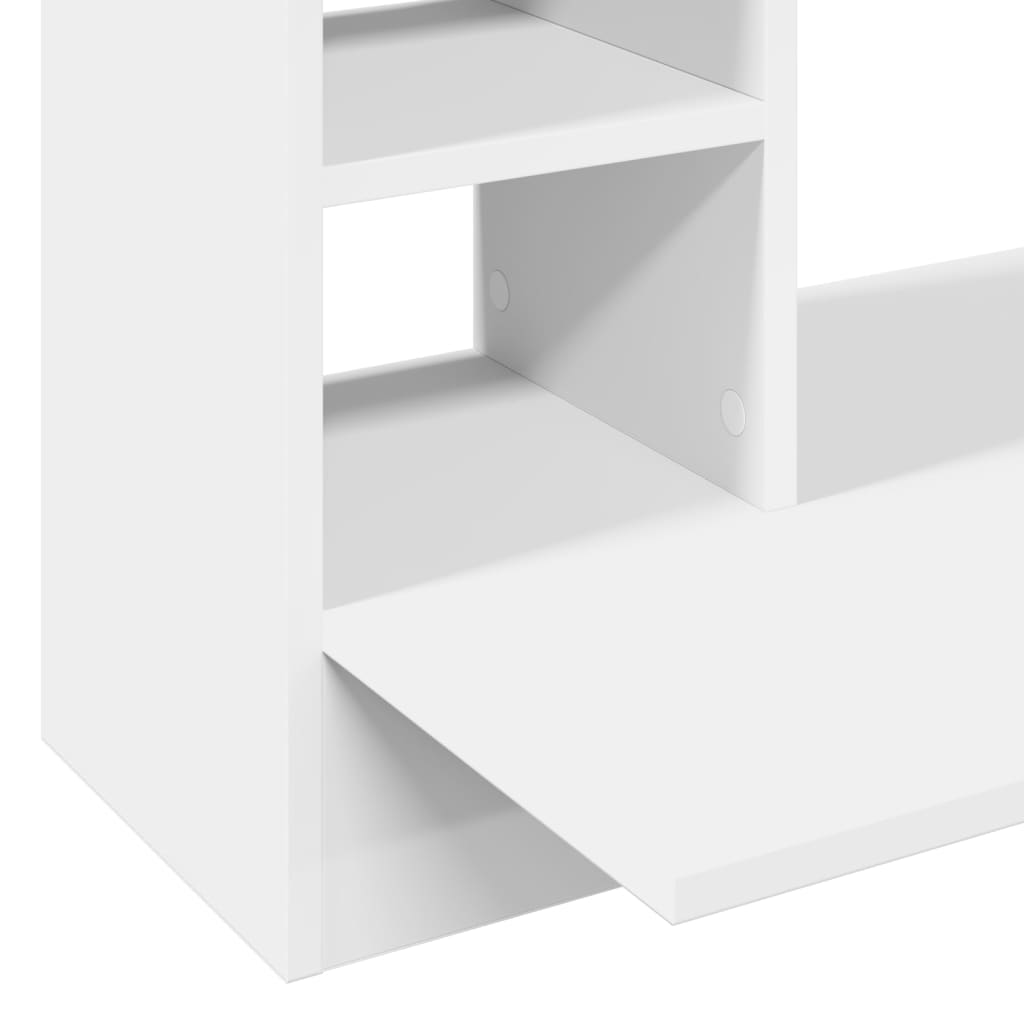 vidaXL Wand-Schreibtisch Weiß 105x48x75 cm Holzwerkstoff