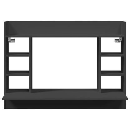 vidaXL Wand-Schreibtisch Schwarz 105x48x75 cm Holzwerkstoff