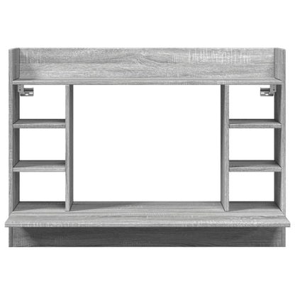 vidaXL Wand-Schreibtisch Grau Sonoma 105x48x75 cm Holzwerkstoff