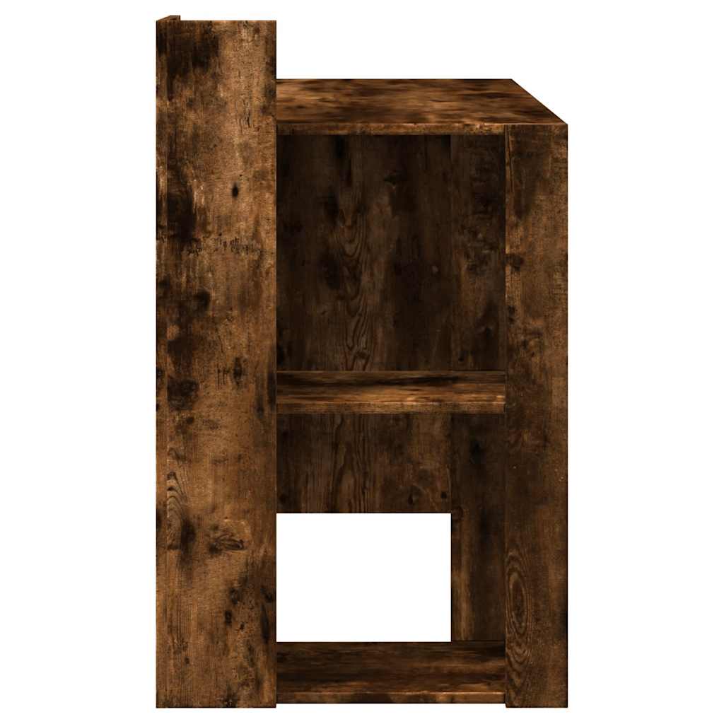 vidaXL Bureau chêne fumé 103,5x56,5x94 cm bois d'ingénierie