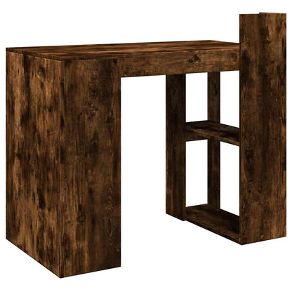vidaXL Bureau chêne fumé 103,5x56,5x94 cm bois d'ingénierie