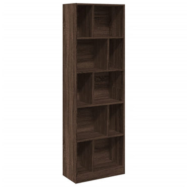 vidaXL Bücherregal Braun Eichen-Optik 57x28,5x174 cm Holzwerkstoff