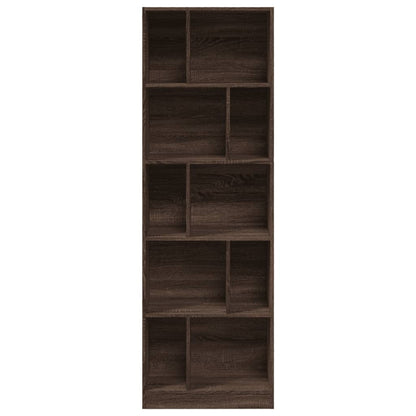 vidaXL Bücherregal Braun Eichen-Optik 57x28,5x174 cm Holzwerkstoff