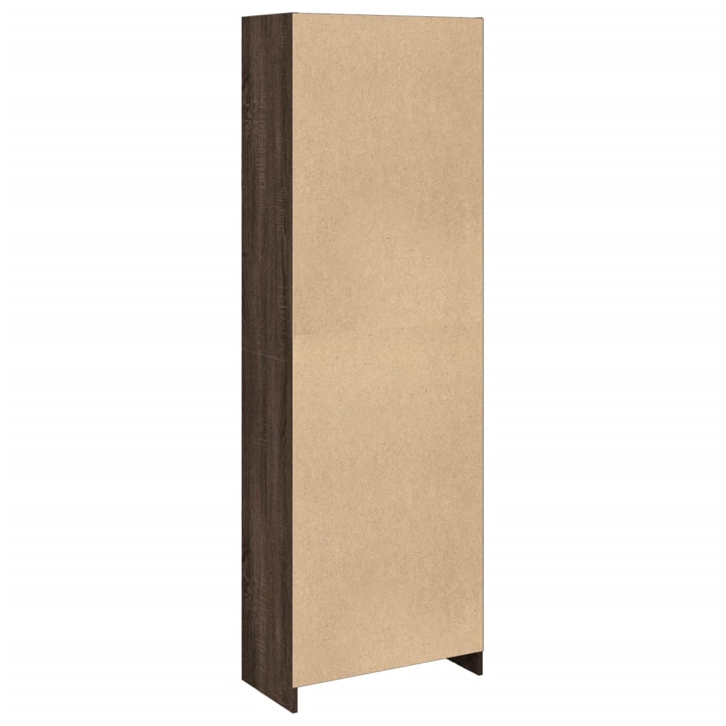 vidaXL Bücherregal Braun Eichen-Optik 57x28,5x174 cm Holzwerkstoff