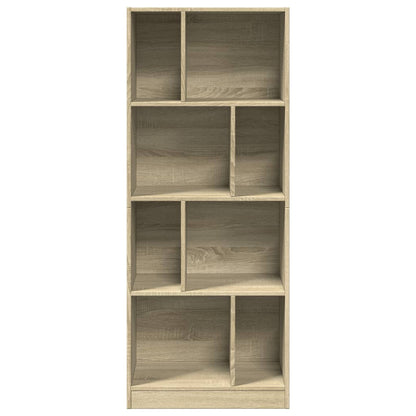 vidaXL Bücherregal Sonoma-Eiche 57x28,5x141 cm Holzwerkstoff
