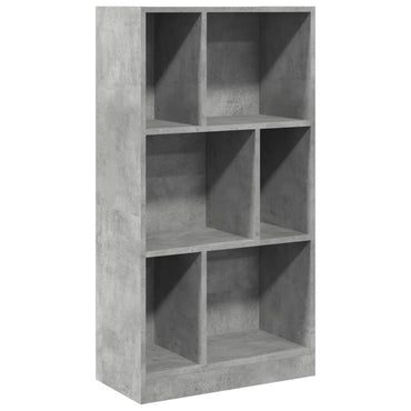 vidaXL Bücherregal Betongrau 57x28,5x107,5 cm Holzwerkstoff