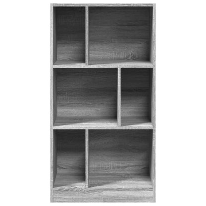 vidaXL Bücherregal Grau Sonoma 57x28,5x107,5 cm Holzwerkstoff