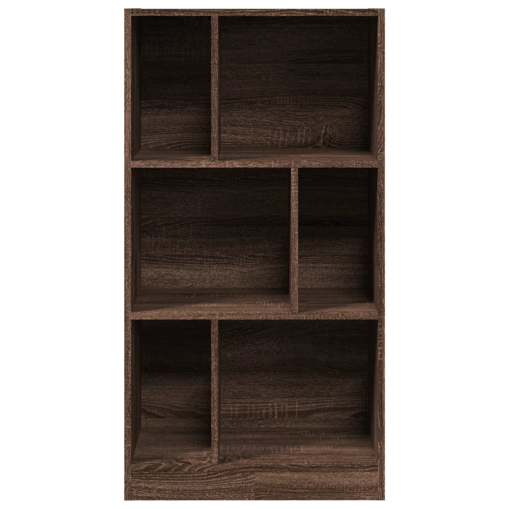 vidaXL Bücherregal Braun Eichen-Optik 57x28,5x107,5 cm Holzwerkstoff