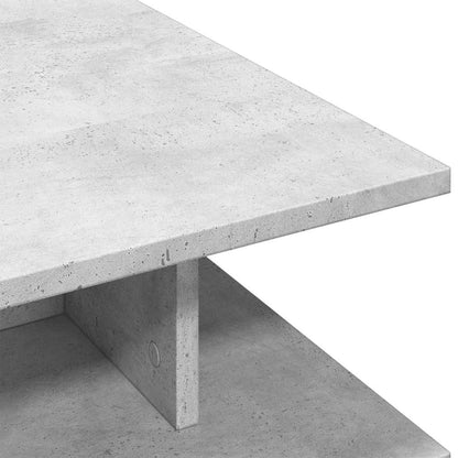 vidaXL Couchtisch Betongrau 102x55x35 cm Holzwerkstoff