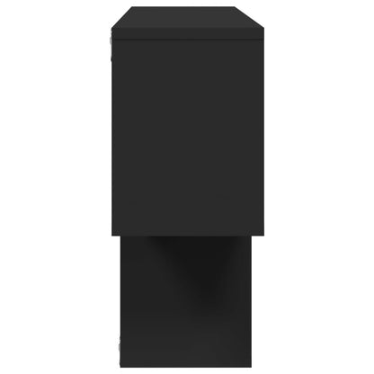 vidaXL Wandregal Schwarz 100x20x53 cm Holzwerkstoff
