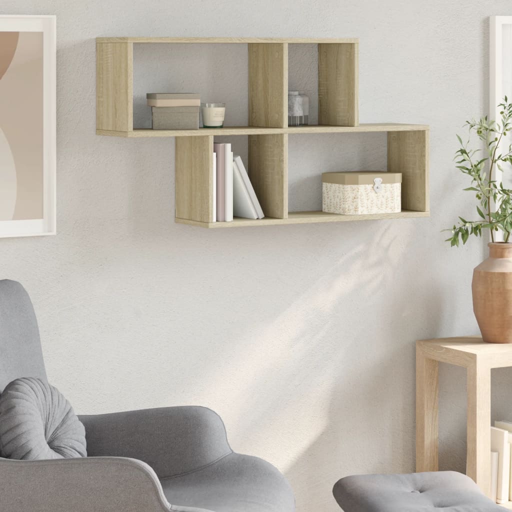 vidaXL Étagère murale chêne sonoma 100x20x53 cm bois d'ingénierie