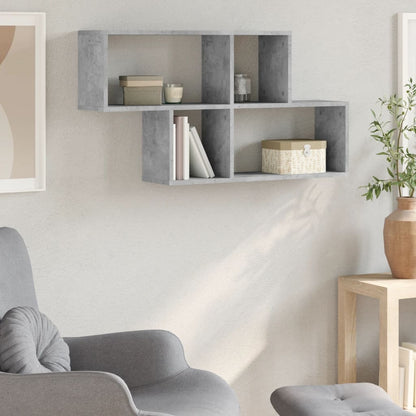 vidaXL Étagère murale gris béton 100x20x53 cm en bois d'ingénierie