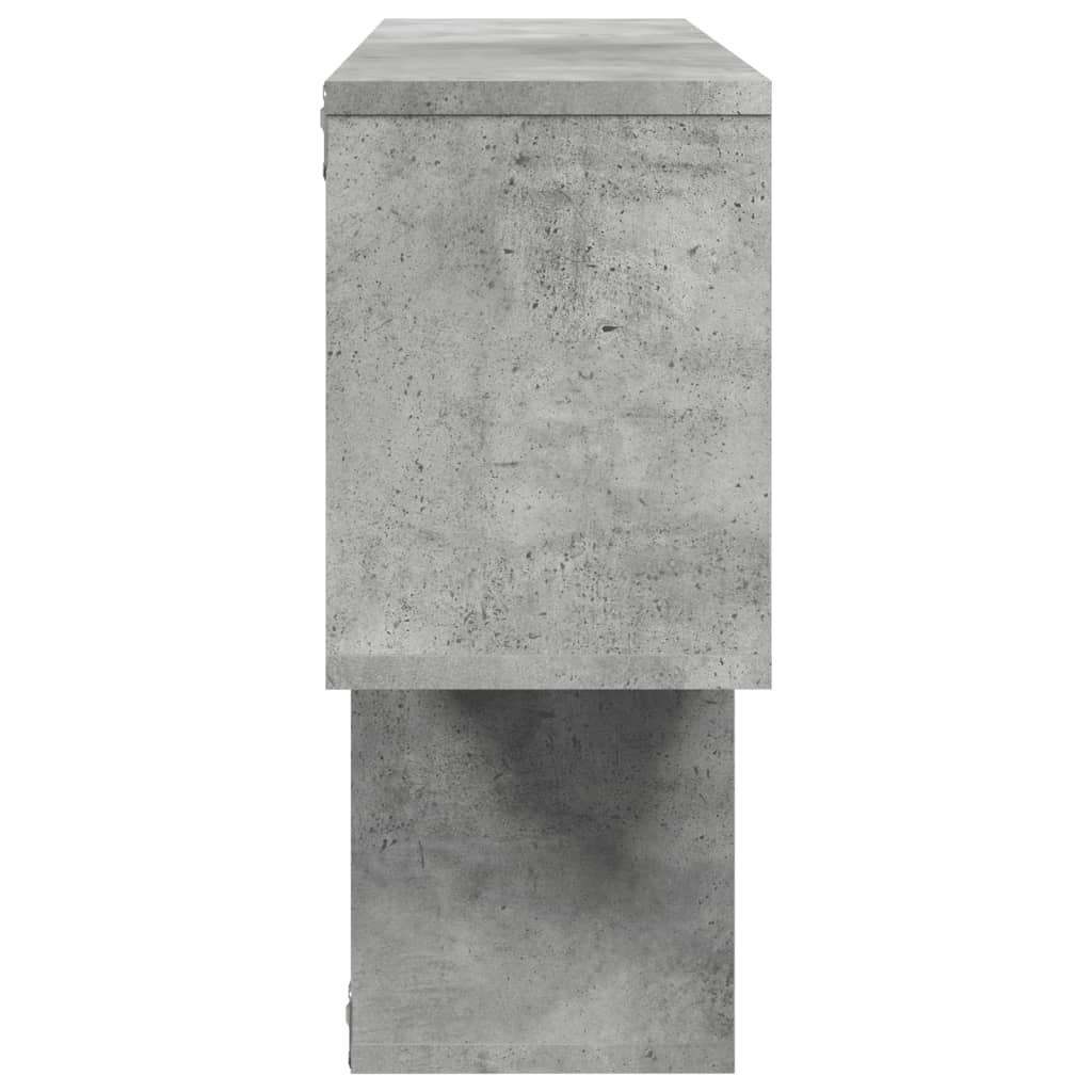 vidaXL Étagère murale gris béton 100x20x53 cm en bois d'ingénierie