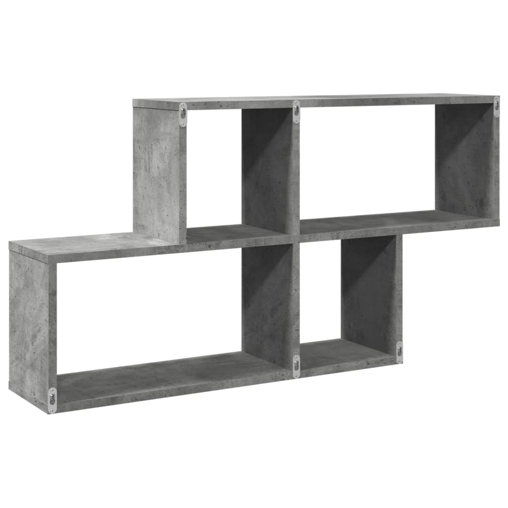 vidaXL Étagère murale gris béton 100x20x53 cm en bois d'ingénierie