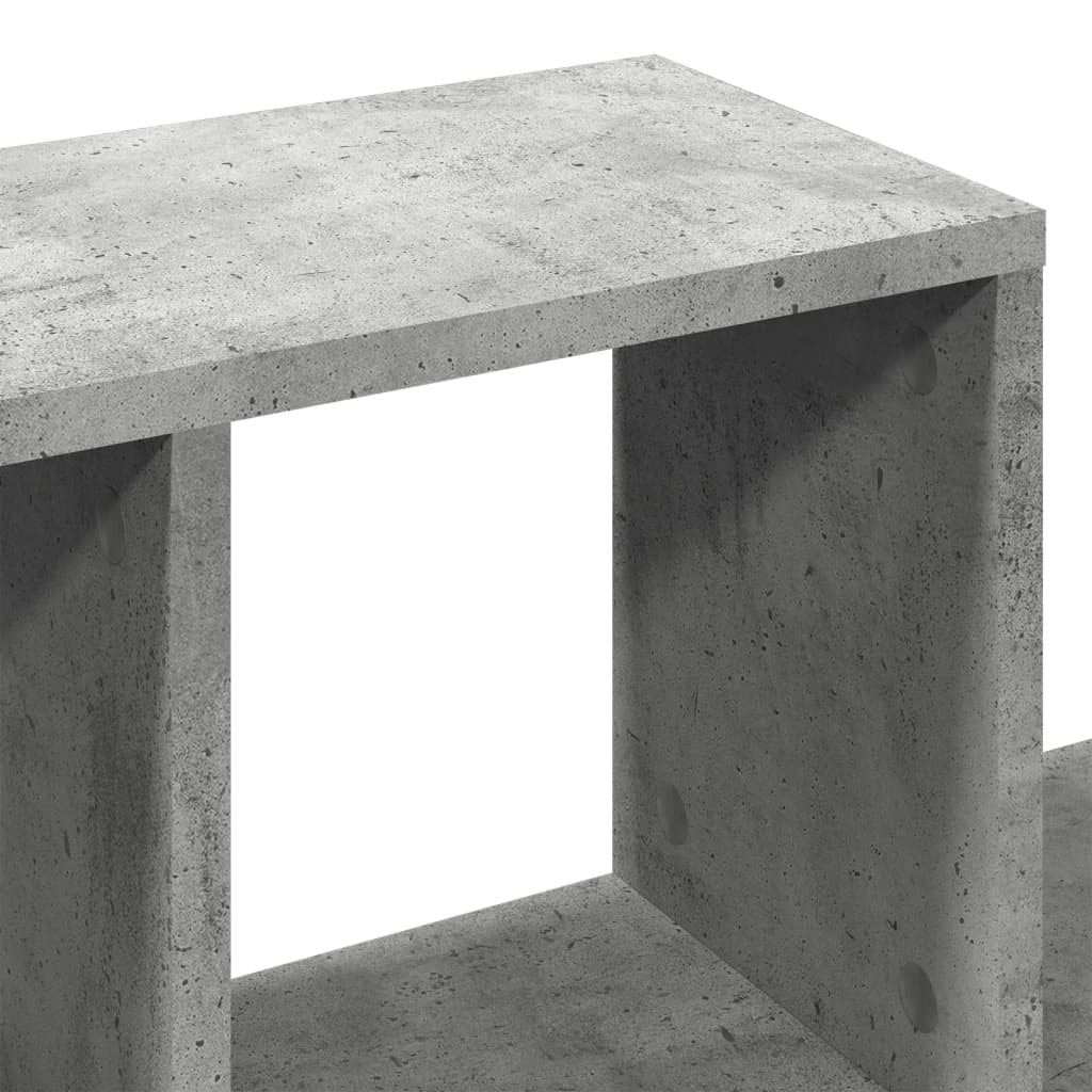 vidaXL Étagère murale gris béton 100x20x53 cm en bois d'ingénierie