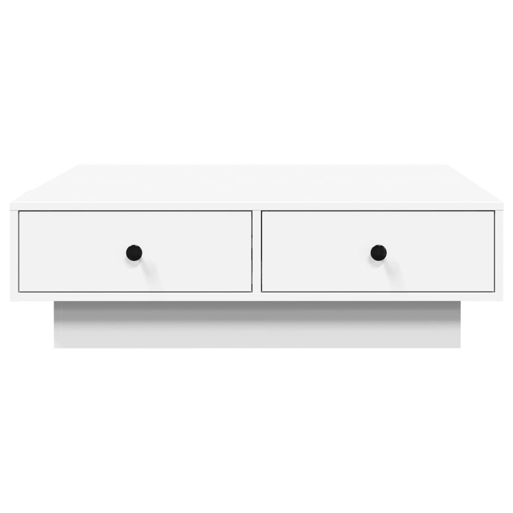 vidaXL Couchtisch Weiß 90x90x28 cm Holzwerkstoff