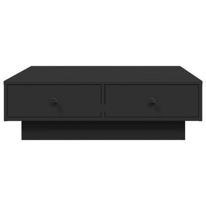 vidaXL Couchtisch Schwarz 90x90x28 cm Holzwerkstoff