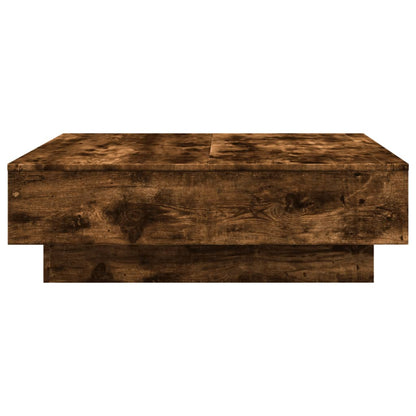 vidaXL Couchtisch Räuchereiche 90x90x28 cm Holzwerkstoff