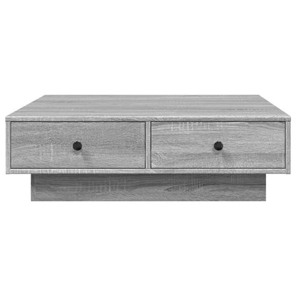 vidaXL Couchtisch Grau Sonoma 90x90x28 cm Holzwerkstoff