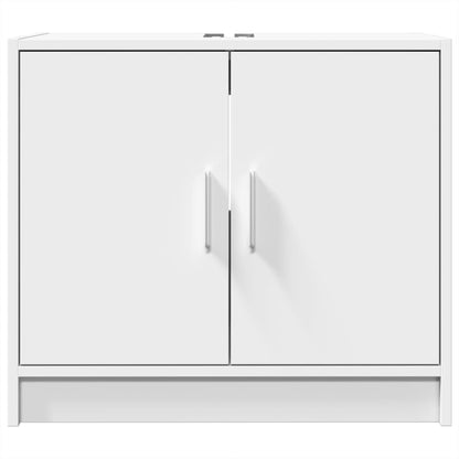Meuble sous-lavabo vidaXL blanc 63x29x55 cm en bois d'ingénierie
