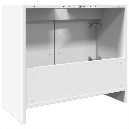 Meuble sous-lavabo vidaXL blanc 63x29x55 cm en bois d'ingénierie