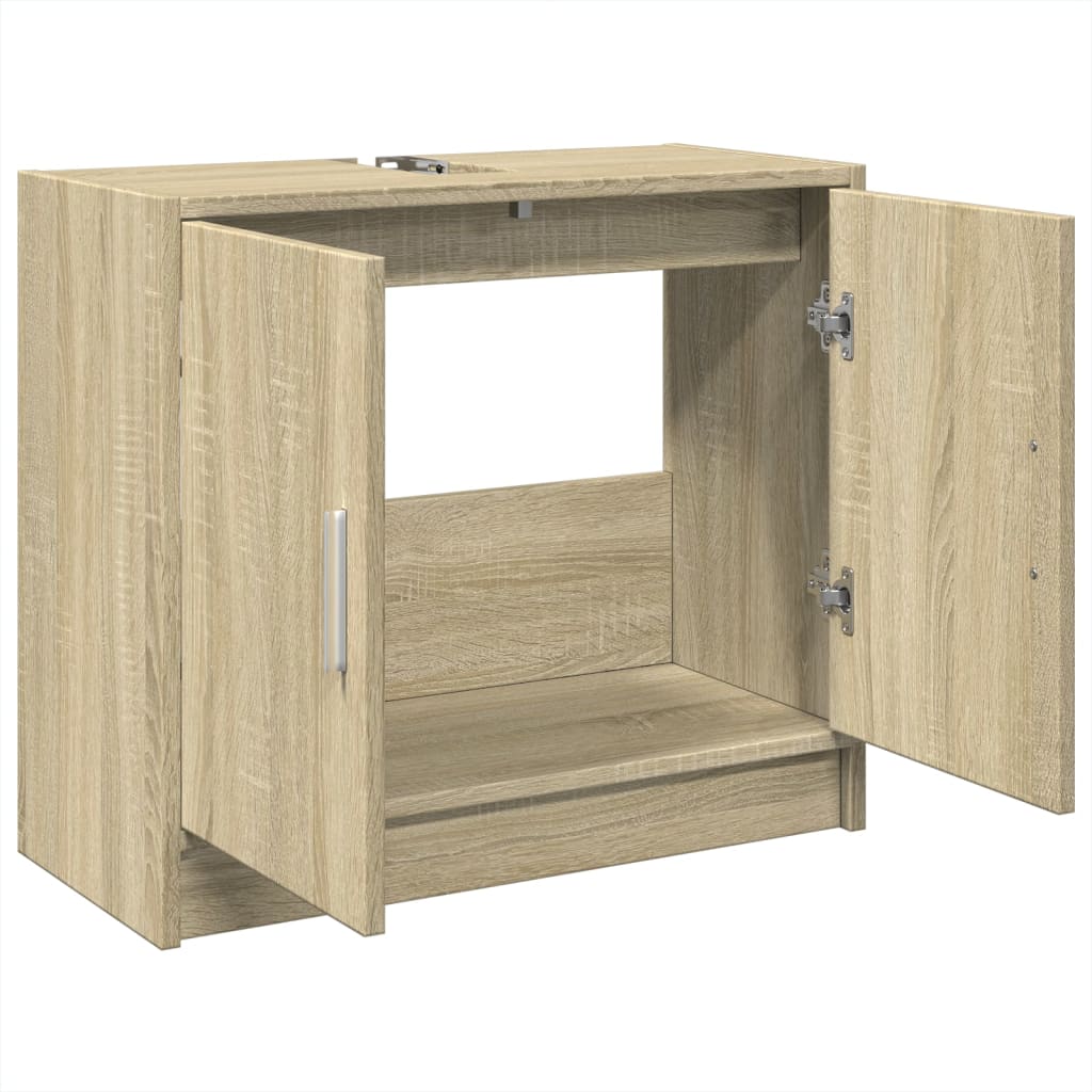 Meuble sous-lavabo vidaXL chêne Sonoma 63x29x55 cm bois d'ingénierie