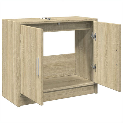 Meuble sous-lavabo vidaXL chêne Sonoma 63x29x55 cm bois d'ingénierie
