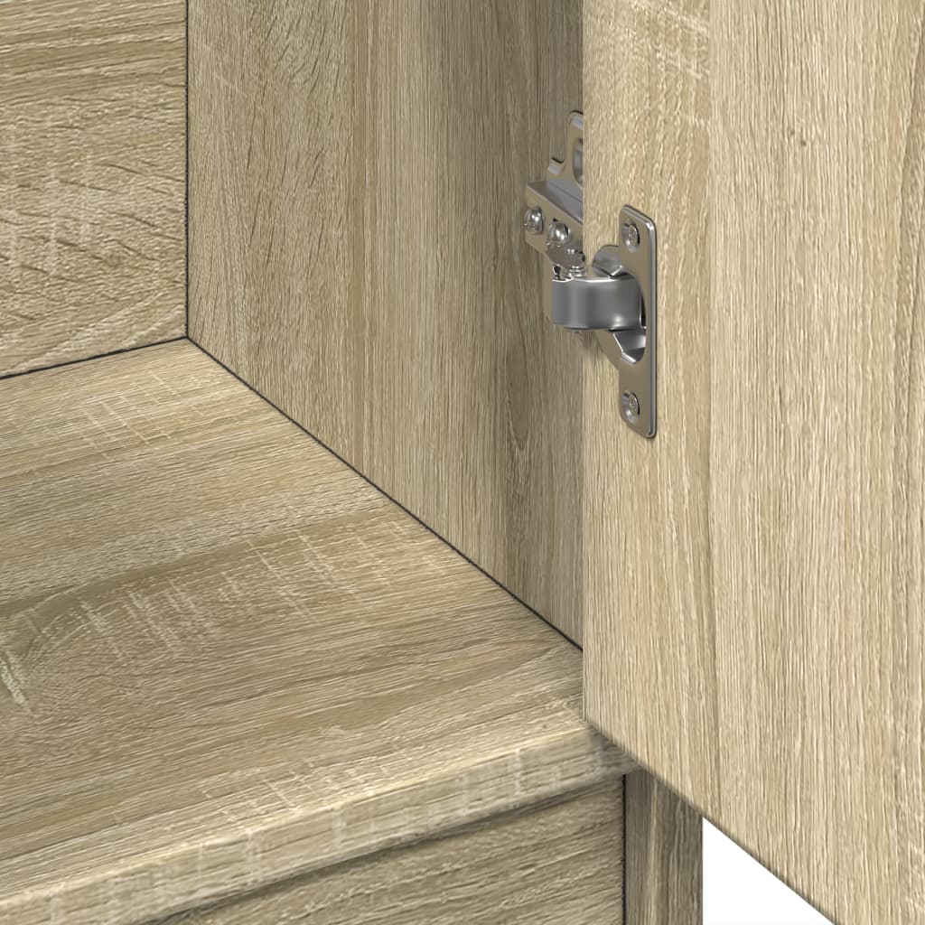 Meuble sous-lavabo vidaXL chêne Sonoma 63x29x55 cm bois d'ingénierie