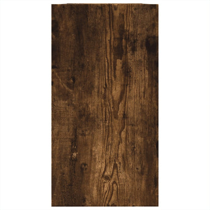 vidaXL Meuble sous-lavabo chêne fumé 63x29x55 cm Bois d'ingénierie