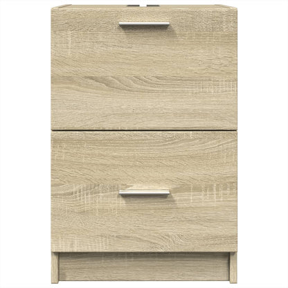 vidaXL Waschbeckenunterschrank Sonoma-Eiche 40x37x59 cm Holzwerkstoff