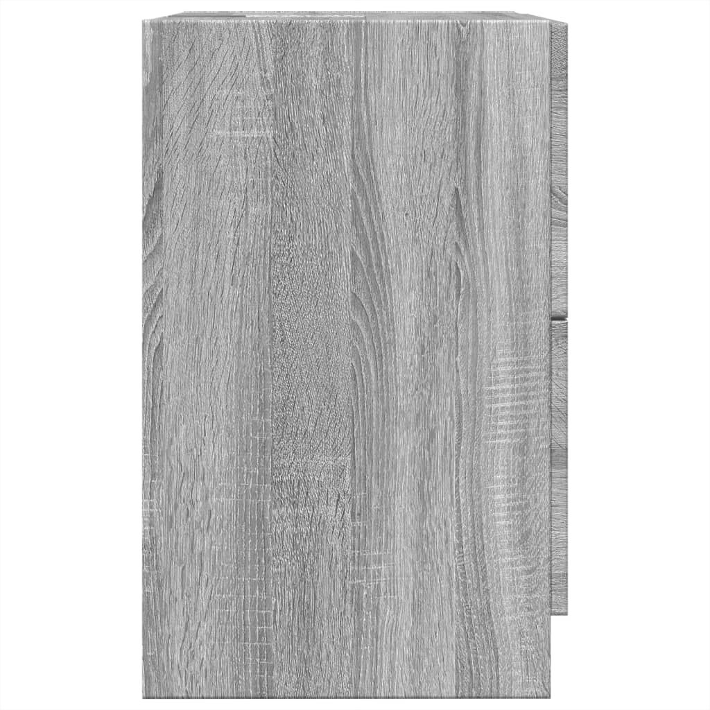vidaXL Waschbeckenunterschrank Grau Sonoma 40x37x59 cm Holzwerkstoff