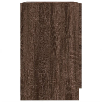 vidaXL Waschbeckenunterschrank Braun Eichen-Optik 40x37x59 cm