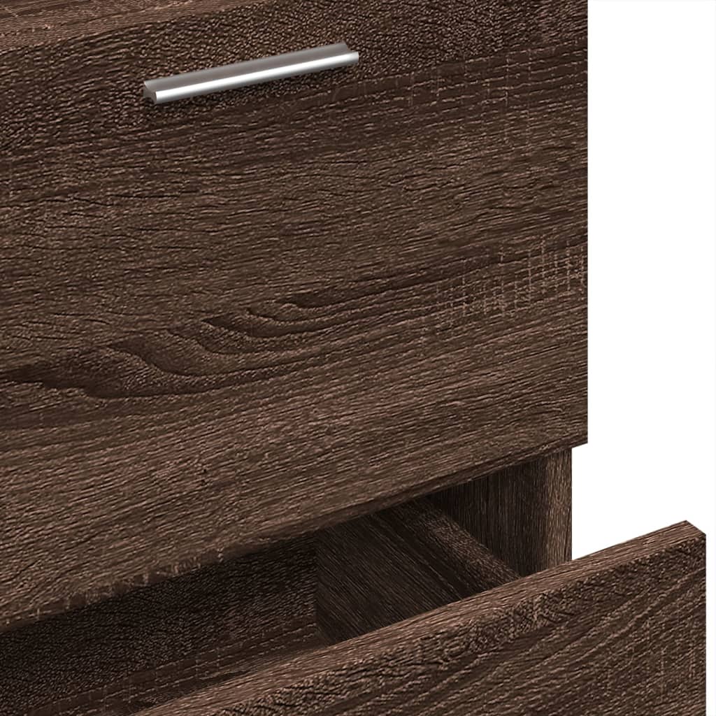 vidaXL Waschbeckenunterschrank Braun Eichen-Optik 40x37x59 cm