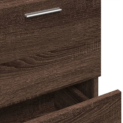 vidaXL Waschbeckenunterschrank Braun Eichen-Optik 40x37x59 cm