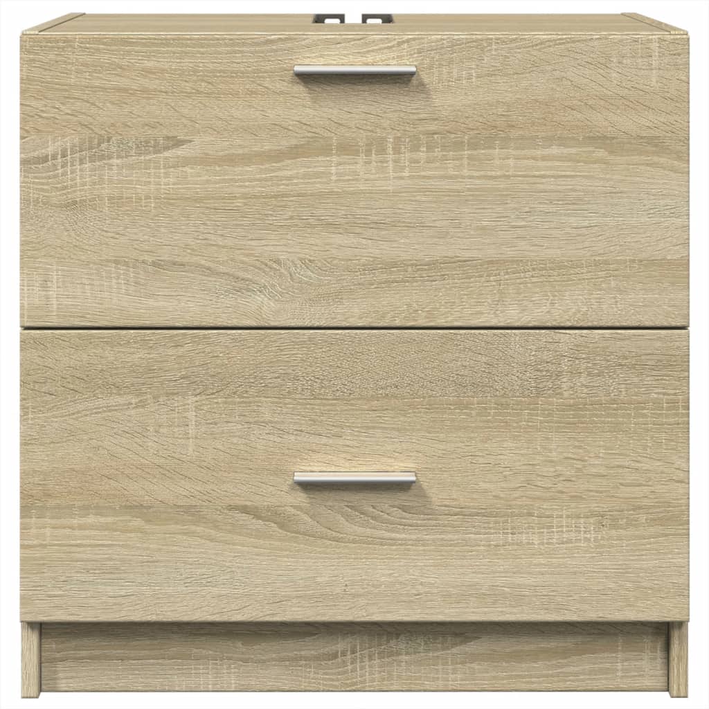 vidaXL Waschbeckenunterschrank Sonoma-Eiche 59x37x59 cm Holzwerkstoff