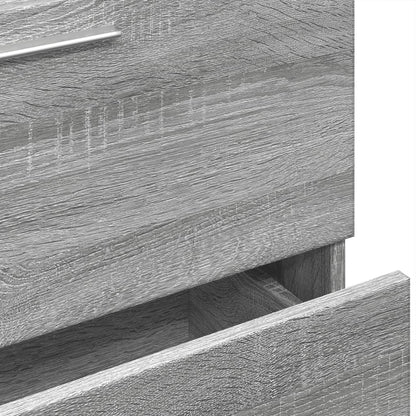 vidaXL Waschbeckenunterschrank Grau Sonoma 59x37x59 cm Holzwerkstoff