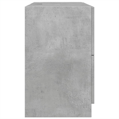 vidaXL Waschbeckenunterschrank Betongrau 78x37x59 cm Holzwerkstoff