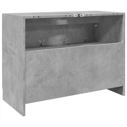 vidaXL Waschbeckenunterschrank Betongrau 78x37x59 cm Holzwerkstoff