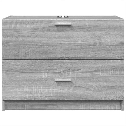 vidaXL Waschbeckenunterschrank Grau Sonoma 78x37x59 cm Holzwerkstoff