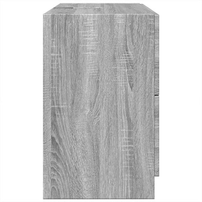 vidaXL Waschbeckenunterschrank Grau Sonoma 78x37x59 cm Holzwerkstoff