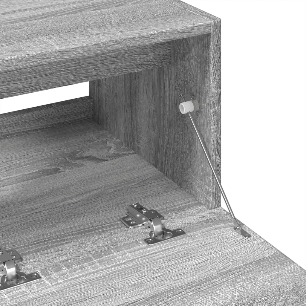 vidaXL Waschbeckenunterschrank Grau Sonoma 78x37x59 cm Holzwerkstoff