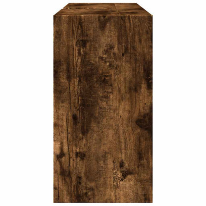 vidaXL Meuble sous-lavabo chêne fumé 90x29x55 cm bois d'ingénierie