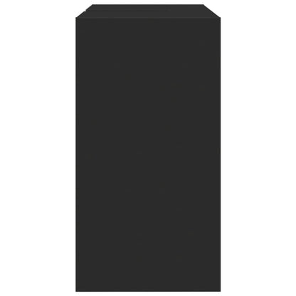 vidaXL Waschbeckenunterschrank Schwarz 63x29x55 cm Holzwerkstoff