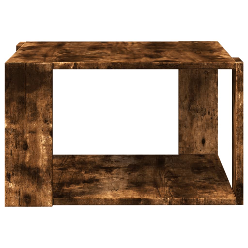 vidaXL Couchtisch Räuchereiche 51,5x51,5x30 cm Holzwerkstoff